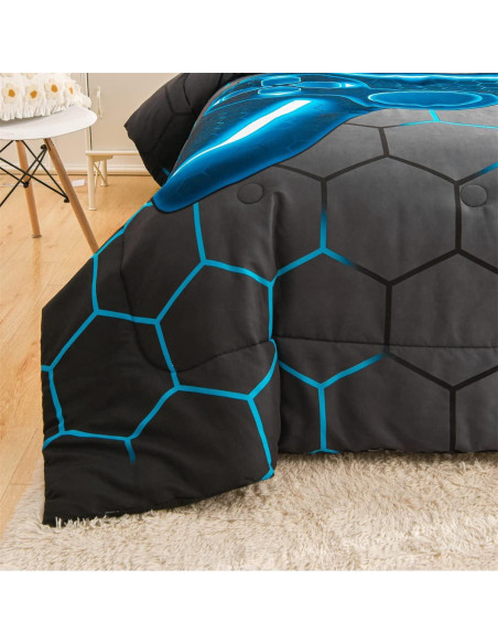 Conjunto de Edredón NTBED 5 Piezas Individual Azul Videojuegos