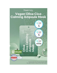 Mascarilla Facial Vegana Freemay Cica de Oliva 10 Hojas 27ml 2
