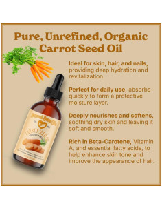 Aceite de Semilla de Zanahoria Natural Born 3.78L Orgánico Prensado en Frío 2