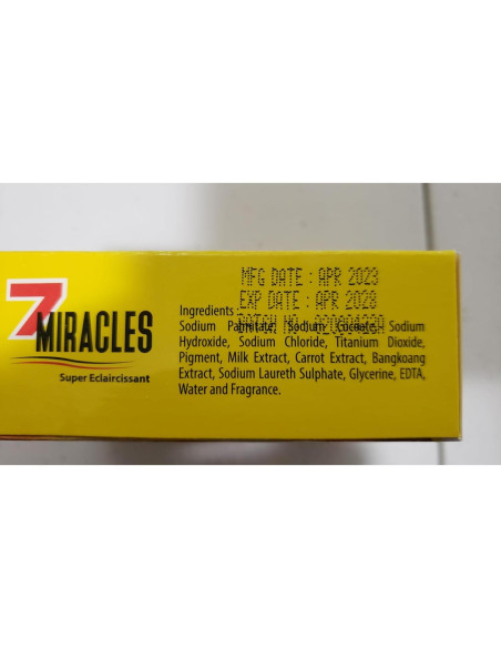 Jabón en Barra 7 Milagros 85g - Zanahoria - Juego de 12