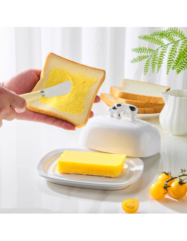 Plato para Mantequilla con Tapa Meideal 19.7x16.1cm Cerámica