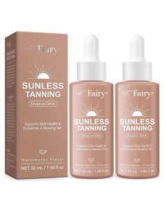 Gotas Bronceadoras Sin Sol APU.FAIRY - 2 Piezas, Sabor Sandía