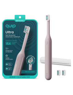 Cepillo de Dientes Eléctrico Quip Ultra - Temporizador, Cerdas Suaves, 30 Días Batería, Crepúsculo