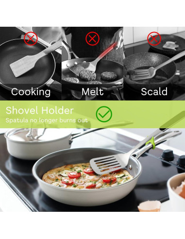 Soporte de Cuchara de Silicona Cobee 4 Piezas Antideslizante