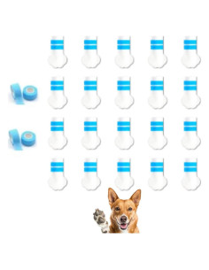 Botas Desechables para Perros Furry Fun, 20 PCS, Mediano
