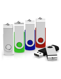 KEXIN Unidad Flash USB 8GB Paquete de 5 Colores Mixtos