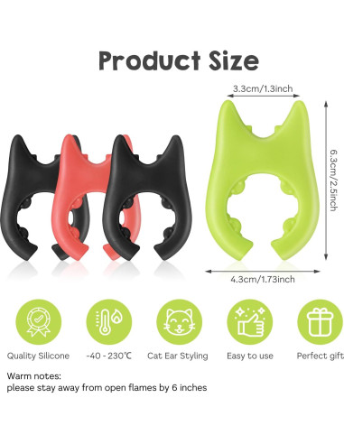 Soporte de Cuchara de Silicona Cobee 4 Piezas Antideslizante