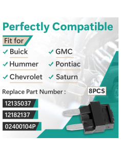 Diodo Multifuncional Gfdoso 12135037 - 8 Pcs Compatible Hummer, Pontiac, Chevrolet 2
