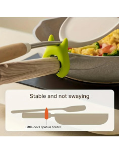 Soporte de Espátula de Silicona Ckzpdo 6 Piezas Resistente al Calor 2