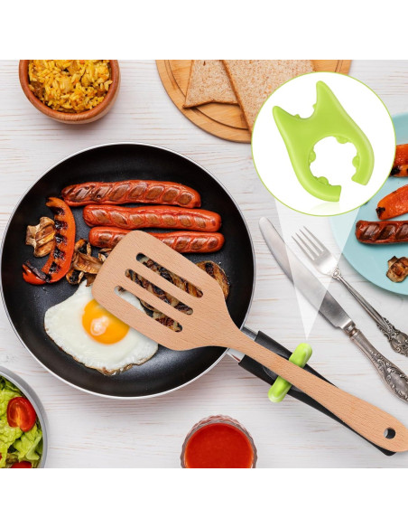 Soporte de Cuchara de Silicona Cobee 4 Piezas Antideslizante Soporte de Cuchara de Silicona Cobee 4 Piezas Antideslizante