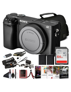 Cámara sin Espejo Sony ILCE-6400/B 24.2MP 4K + Accesorios