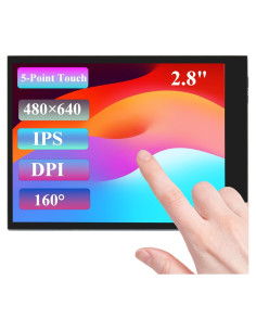 Pantalla LCD 2.8" UeeKKoo IPS 480x640 Táctil para Raspberry Pi