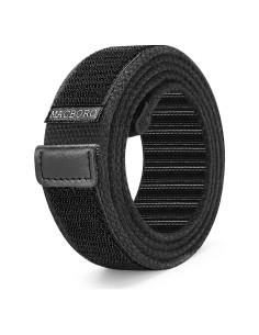 Cinturón Hipoalergénico Nylon Mecánico TSA 3.5 cm Negro XL