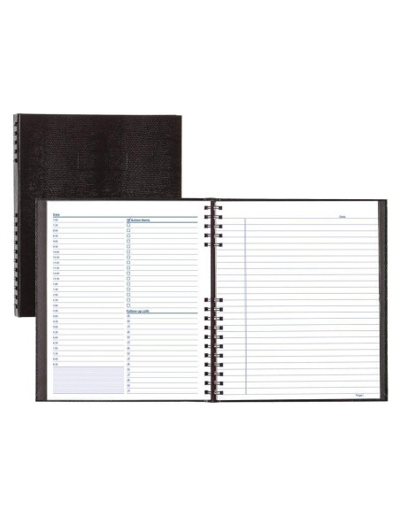 Planificador Diario Sin Fecha Blueline, Negro, 200 Páginas, 27.3x21.6 cm