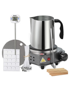Kit de Fabricación de Velas BBAXI con Olla Derretidora 900ml