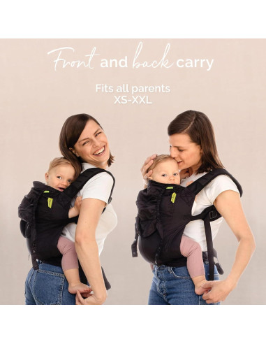 Portabebés Ergonómico Boba Air Negro Ultra-Ligero 0.41 kg