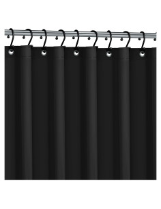 Forro de Ducha Colección Italiana 182.5x182.5cm Negro PEVA