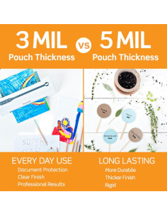 Hojas de Laminado Autoadhesivas Scotch 21.6x27.9 cm, 25 Unidades 2