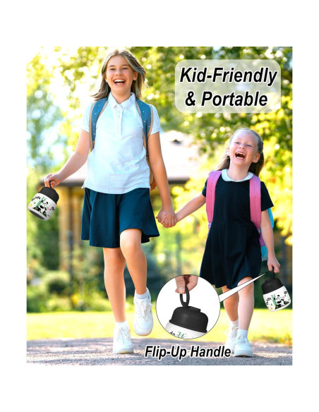 Termo Aislado KTKUDY 0.5L con Cuchara Plegable - Tarro de Comida