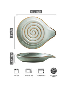 Soporte para Cucharas LAUCHUH Cerámica Gris 12.7 cm 2