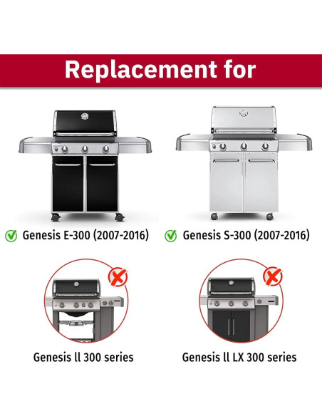Parrillas de Reemplazo X Home para Weber Genesis 300 - Hierro Fundido