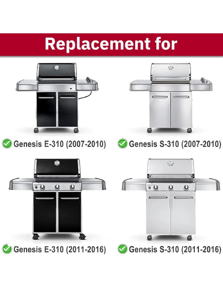 Parrillas de Reemplazo X Home para Weber Genesis 300 - Hierro Fundido