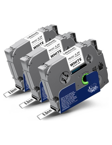 Etiquetas Termocontraíbles Labelwell HSe-221 3-Pack 8.8mm Negro