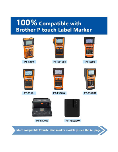 Etiquetas Termocontraíbles Labelwell HSe-221 3-Pack 8.8mm Negro