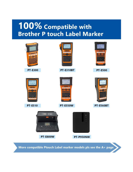 Etiquetas Termocontraíbles Labelwell HSe-221 3-Pack 8.8mm Negro