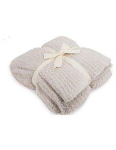 Manta Acogedora de Canalé Barefoot Dreams Talla Única Almendra