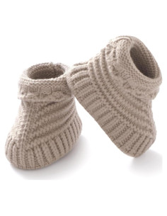 Botines para Bebé Neiwech 3-6 Meses Beige Tejidos a Mano