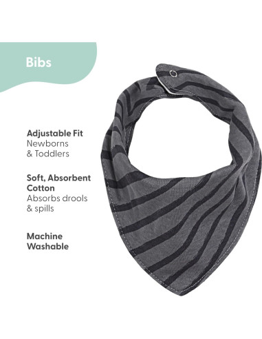 Conjunto de 8 Baberos de Terry The Peanutshell 100% Algodón