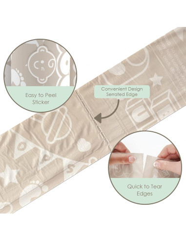 Dispensador de Bolsas Desechables Moodie 105 Bolsas Vainilla