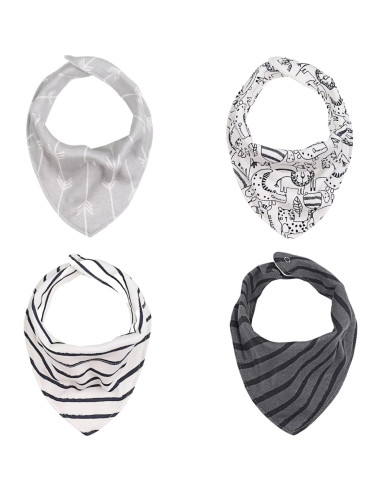 Conjunto de 8 Baberos de Terry The Peanutshell 100% Algodón