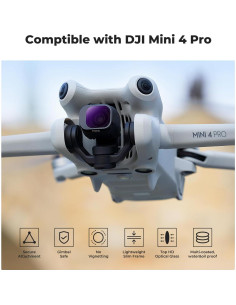 Set de Filtros K&F Concept para DJI Mini 4 Pro - 5 Piezas ND16 ND64 ND256 CPL UV 2