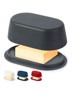 Plato de Mantequilla Grande Cooler Kitchen Gris con Tapa