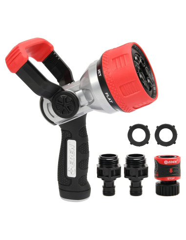 Boquilla de Manguera de Bombero Eden 96806 Metal 7 Patrones