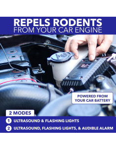 Repelente de Roedores Ultrasonido BugBane BB-RodCar-V3 12V 2