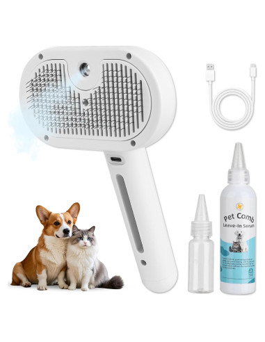 Cepillo de Vapor para Mascotas CloudLora - Aseo Gatos y Perros