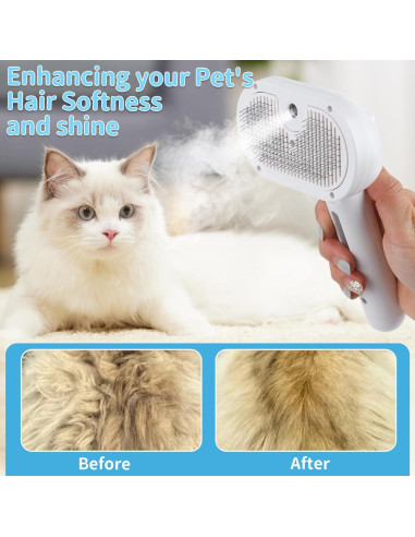 Cepillo de Vapor para Mascotas CloudLora - Aseo Gatos y Perros