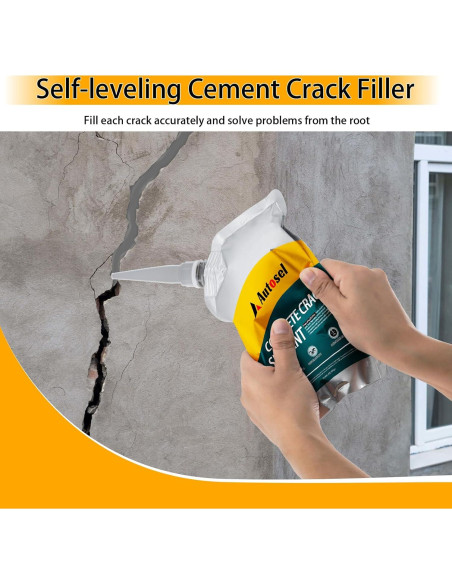 Relleno de Grietas de Concreto Autosel 1 kg - Secado Rápido, Impermeable