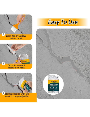 Relleno de Grietas de Concreto Autosel 1 kg - Secado Rápido, Impermeable