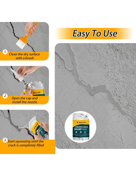 Relleno de Grietas de Concreto Autosel 1 kg - Secado Rápido, Impermeable
