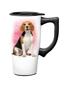 Taza de Cerámica para Viaje Spoontiques Beagle 532 ml