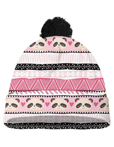 Gorro de Invierno Unisex Niños Pompon Lana Cálido 22 cm