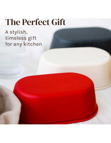 Plato de Mantequilla Grande Cooler Kitchen Gris con Tapa