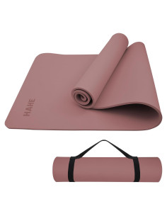 Esterilla de Yoga Antideslizante HAHE 183x61cm 8mm Rosa