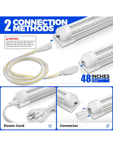 Luces de Cultivo Barrina T8 2FT 5000K Espectro Completo 144W