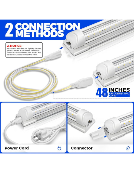 Luces de Cultivo Barrina T8 2FT 5000K Espectro Completo 144W