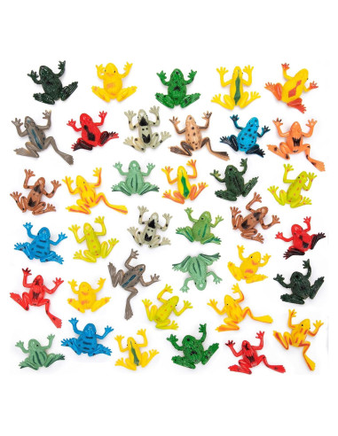 Set de 36 Juguetes de Ranas de Plástico HTZNHXT para Niños